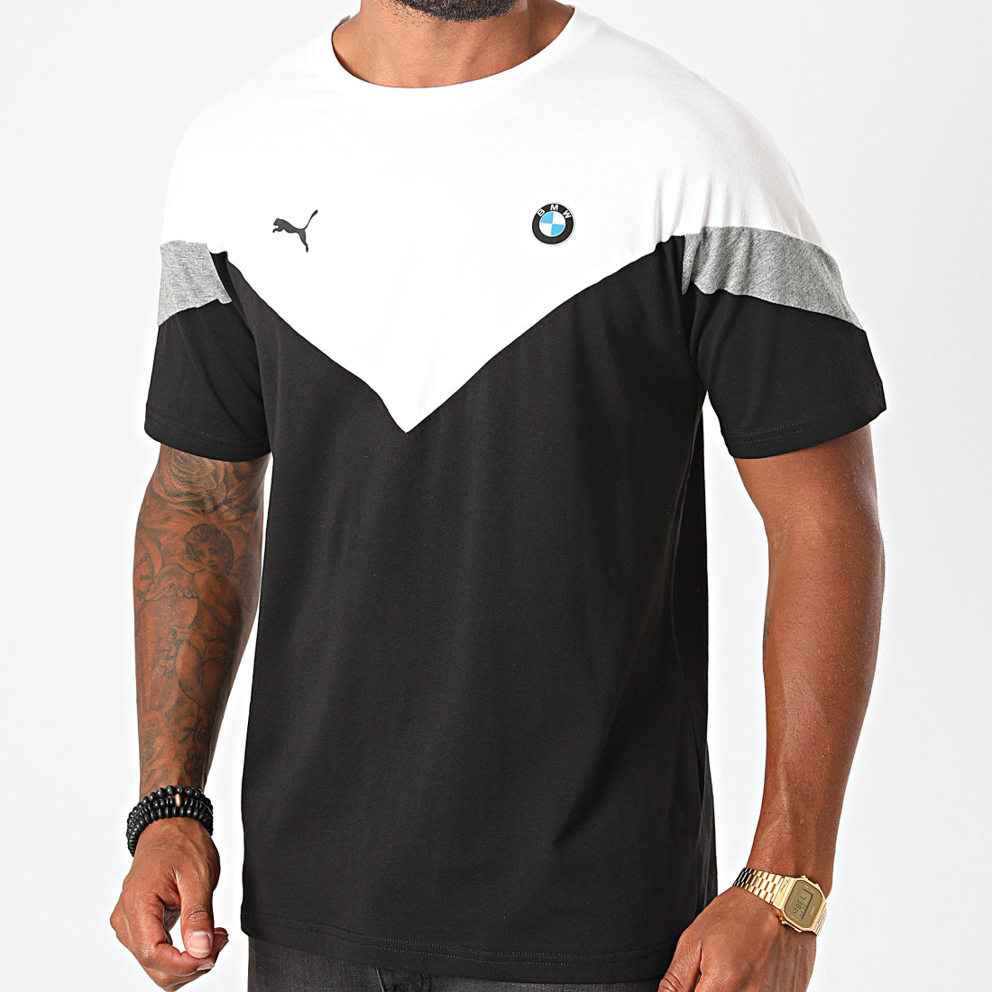PUMA BMW Motorsport T-Shirt d'équipe Homme - Gris Anthracite - Taille: XS :  : Auto et Moto