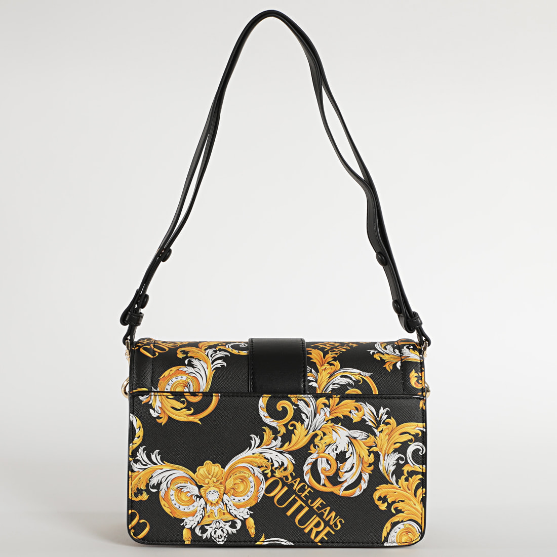 Versace Jeans Couture - Sac A Main Femme Printed Saffiano VZABF Noir