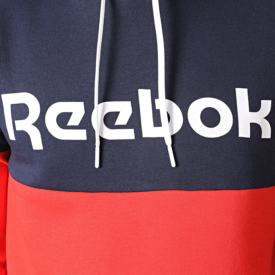 Reebok - Sweat Capuche FU3114 Bleu Marine Rouge - LaBoutiqueOfficielle.com
