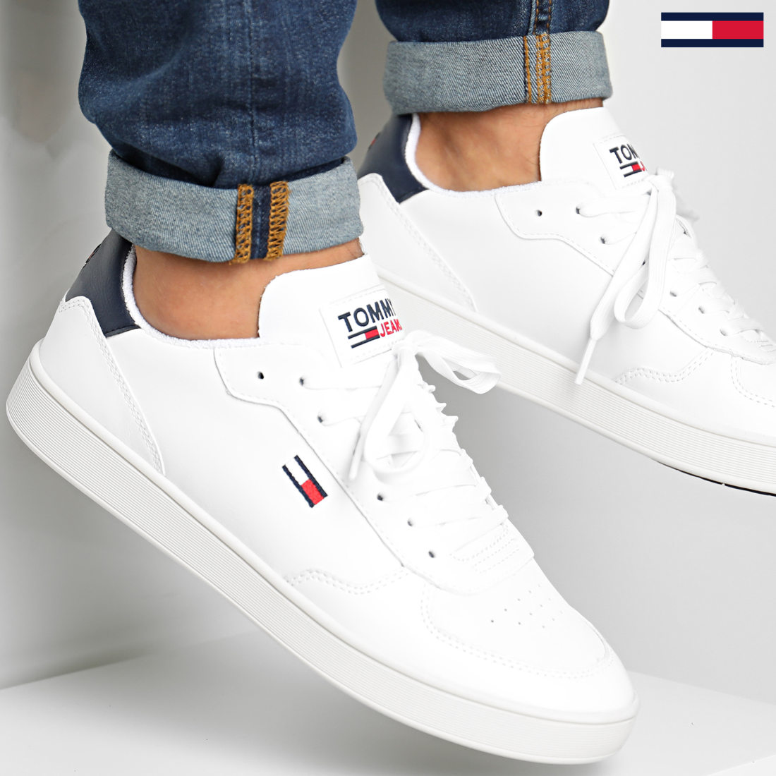 Tommy Jeans Baskets Essential Cupsole 0573 White
