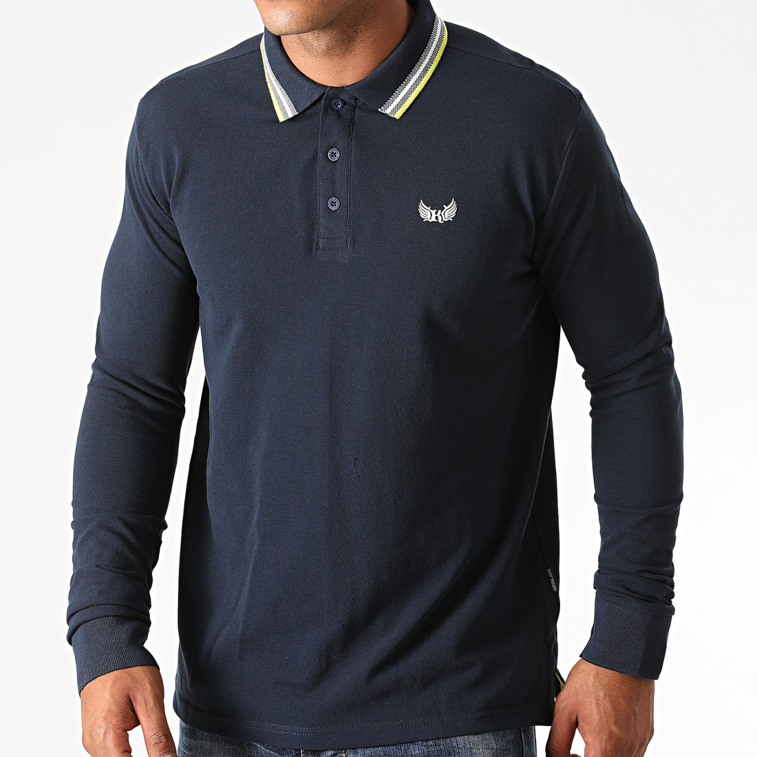 Kaporal Polo Manches Longues ROYACM92 Bleu Marine