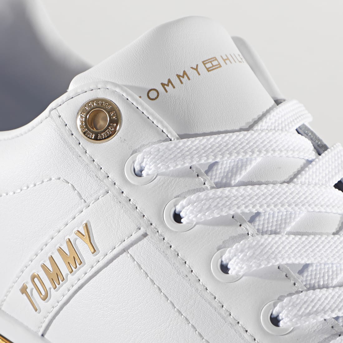 basket en cuir blanche femme