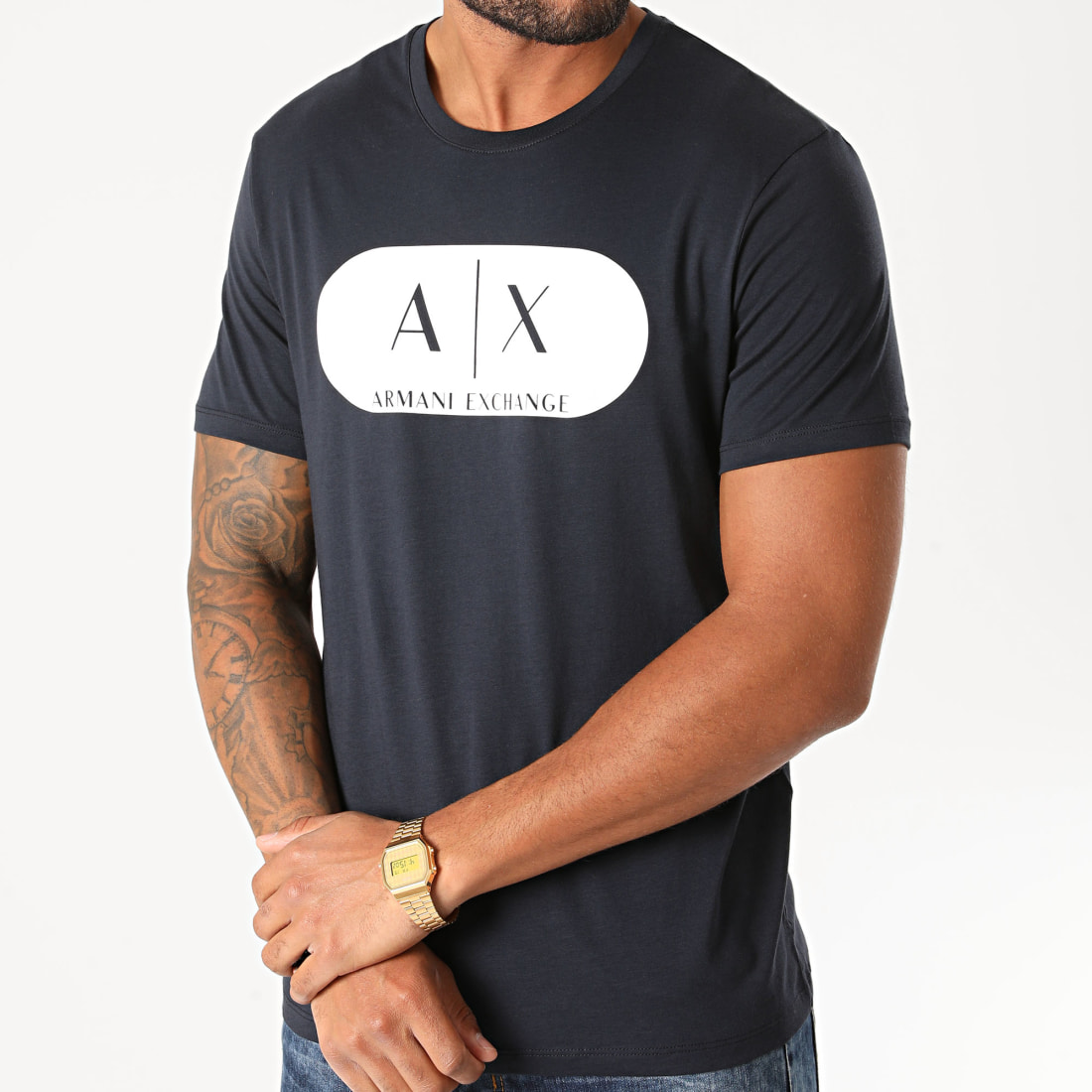 Armani Exchange Tee Shirt 6HZTEDZJA5Z Noir