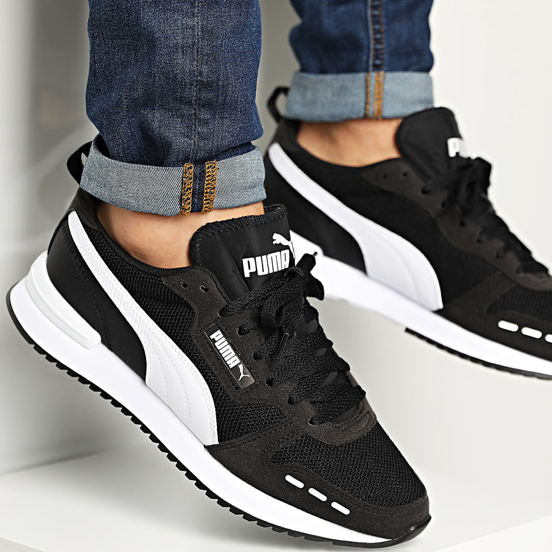 puma basket black