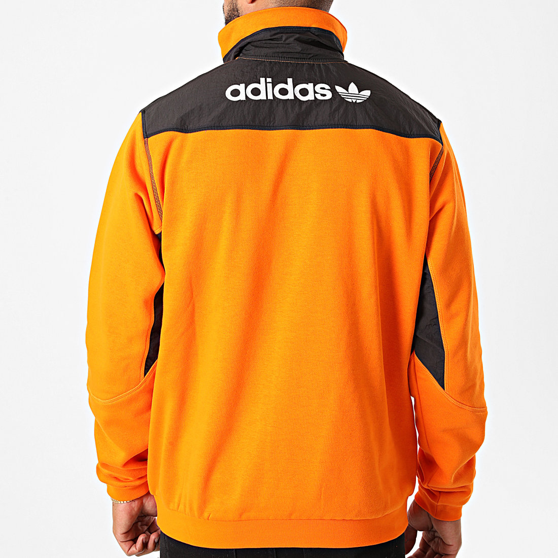Adidas Originals - Sweat Col ZippÃ© Adventure Field GD5574 Orange - LaBoutiqueOfficielle.com