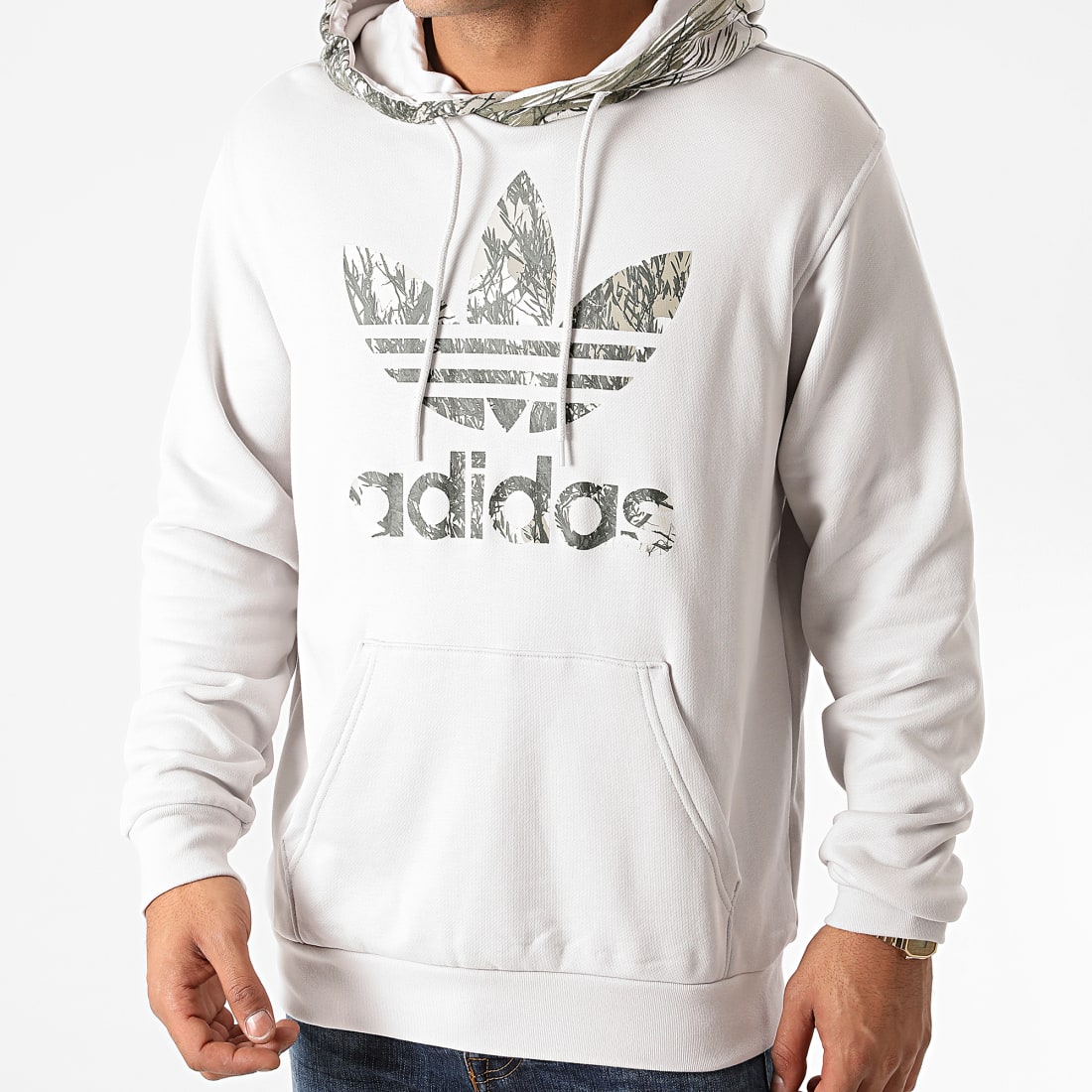 Adidas Originals - Sweat Capuche Camouflage Block GD5955 Gris Clair -  LaBoutiqueOfficielle.com