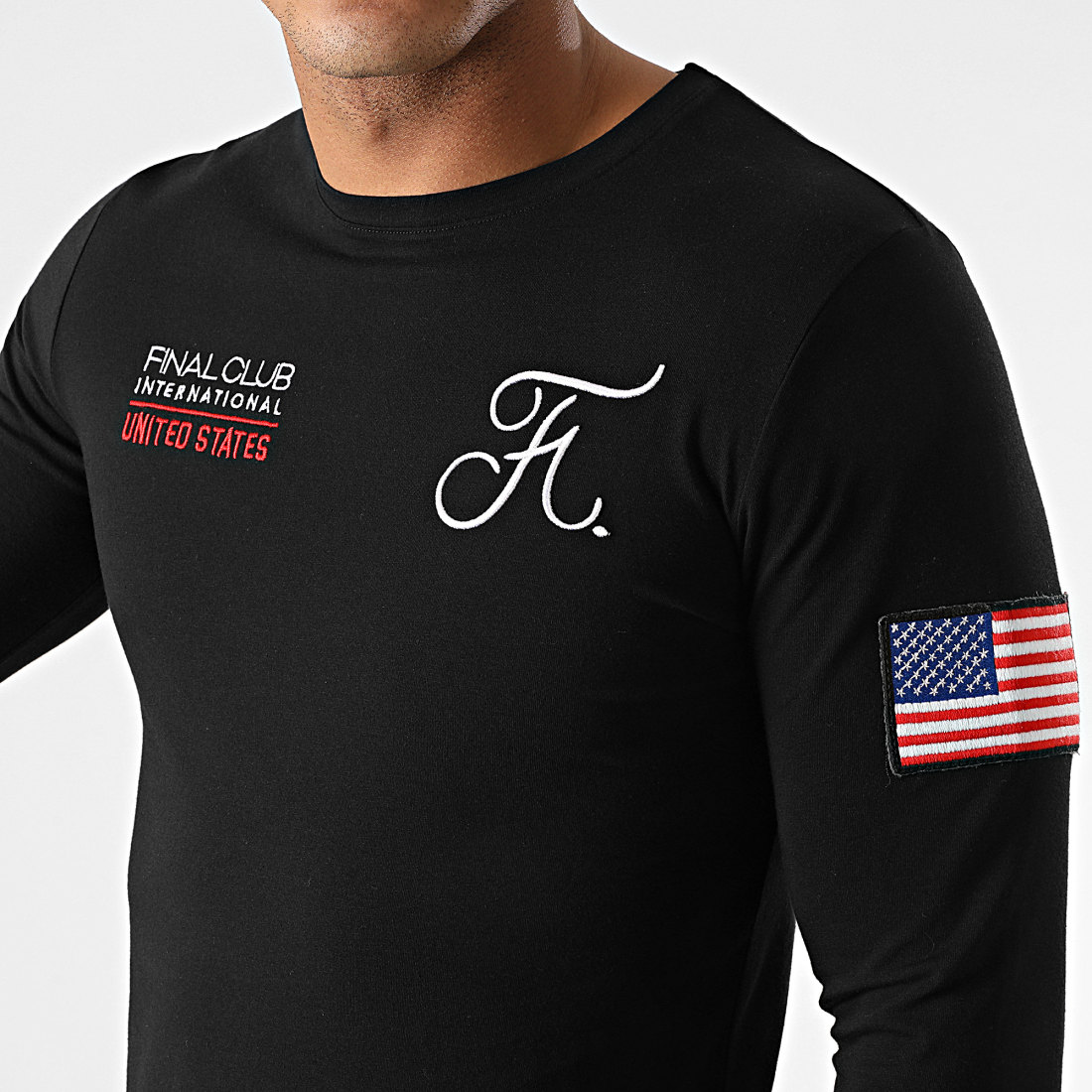 Final Club Tee Shirt Manches Longues Capsule USA Avec Patch Et