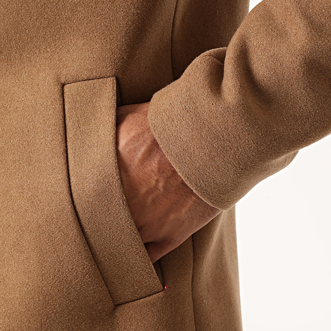 Jack And Jones Manteau Moulder Wool Marron Clair 
