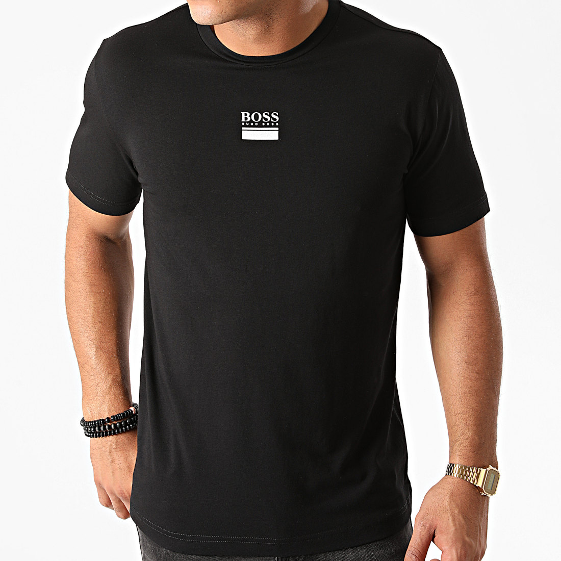 BOSS Tee Shirt Tee 6 50436241 Noir Argenté BOSS Tee Shirt Tee 6 50436241 Noir Argenté