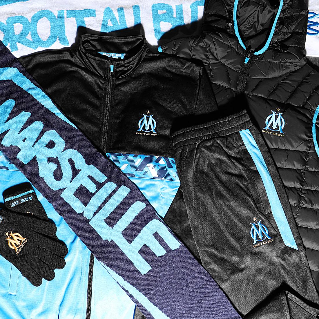 Doudoune Sans Manches Olympique De Marseille - Collection Officielle - Taille Homme Et Enfant