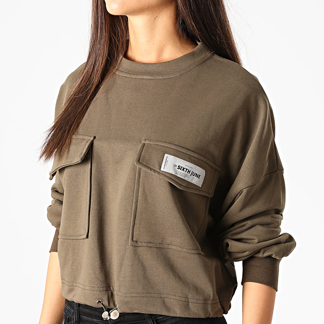 Sixth june crop crew sweatshirt