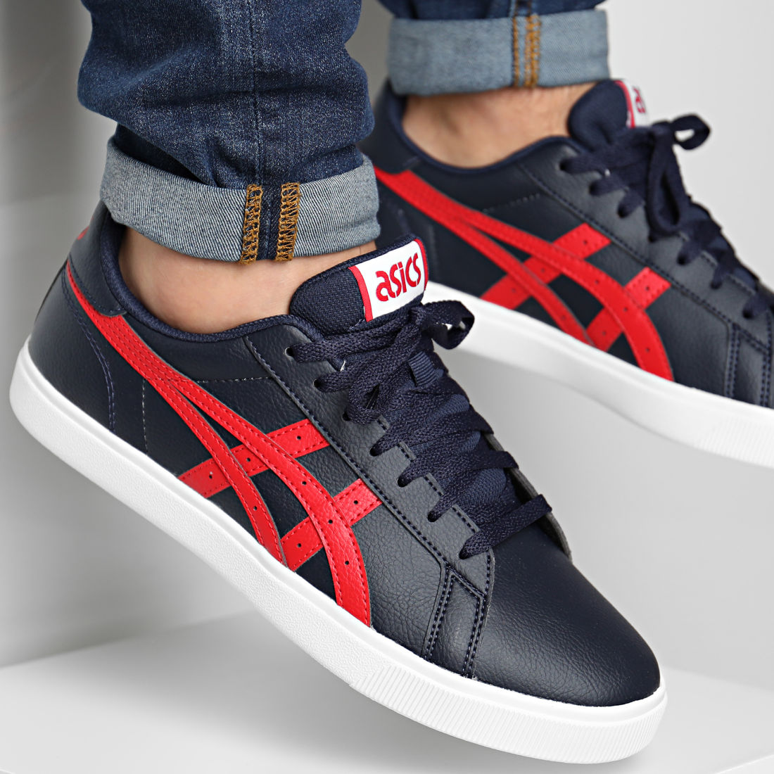 Asics - Baskets Classic CT 1191A165 Midnight Classic Red - LaBoutiqueOfficielle.com