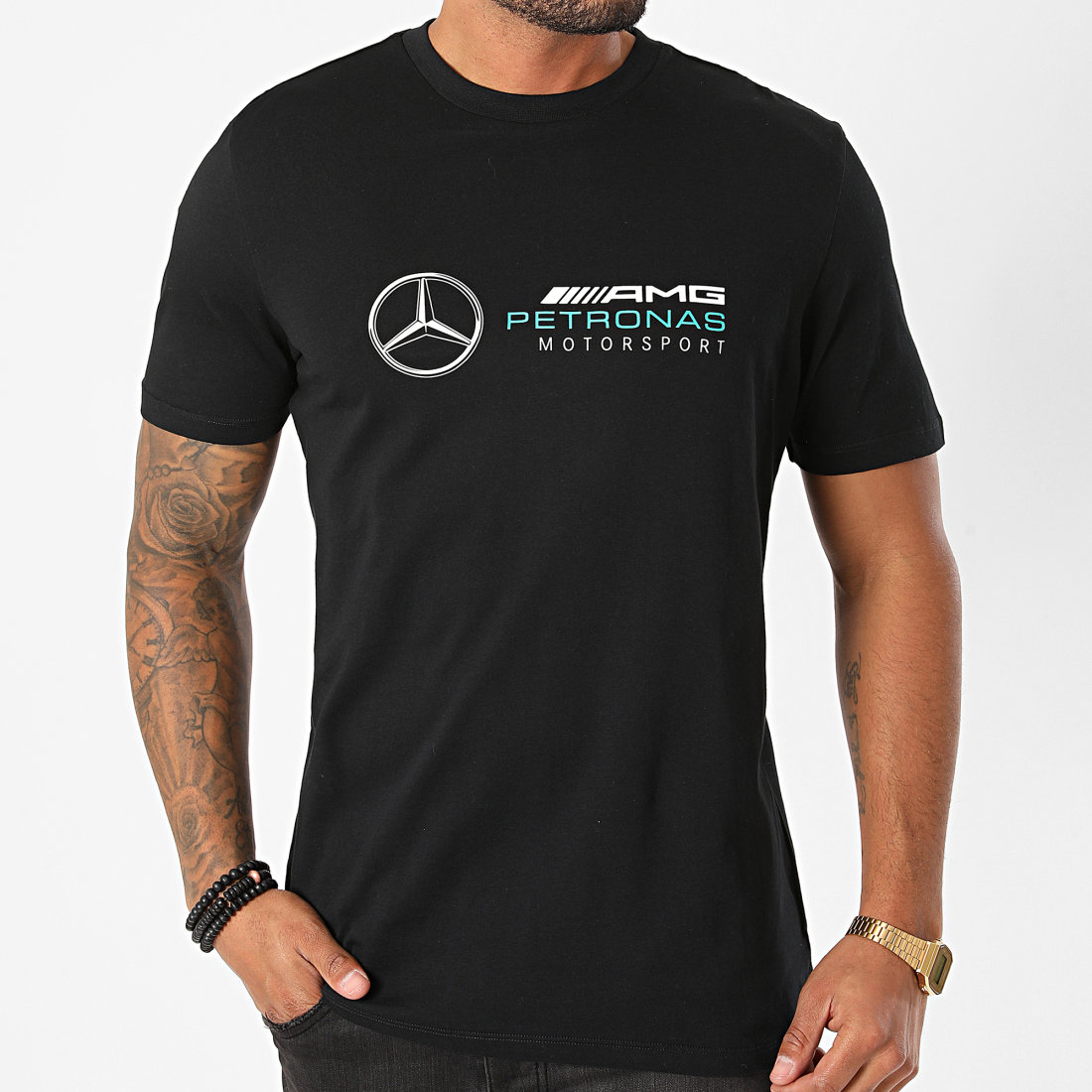 AMG Mercedes Tee Shirt 141101016 Noir