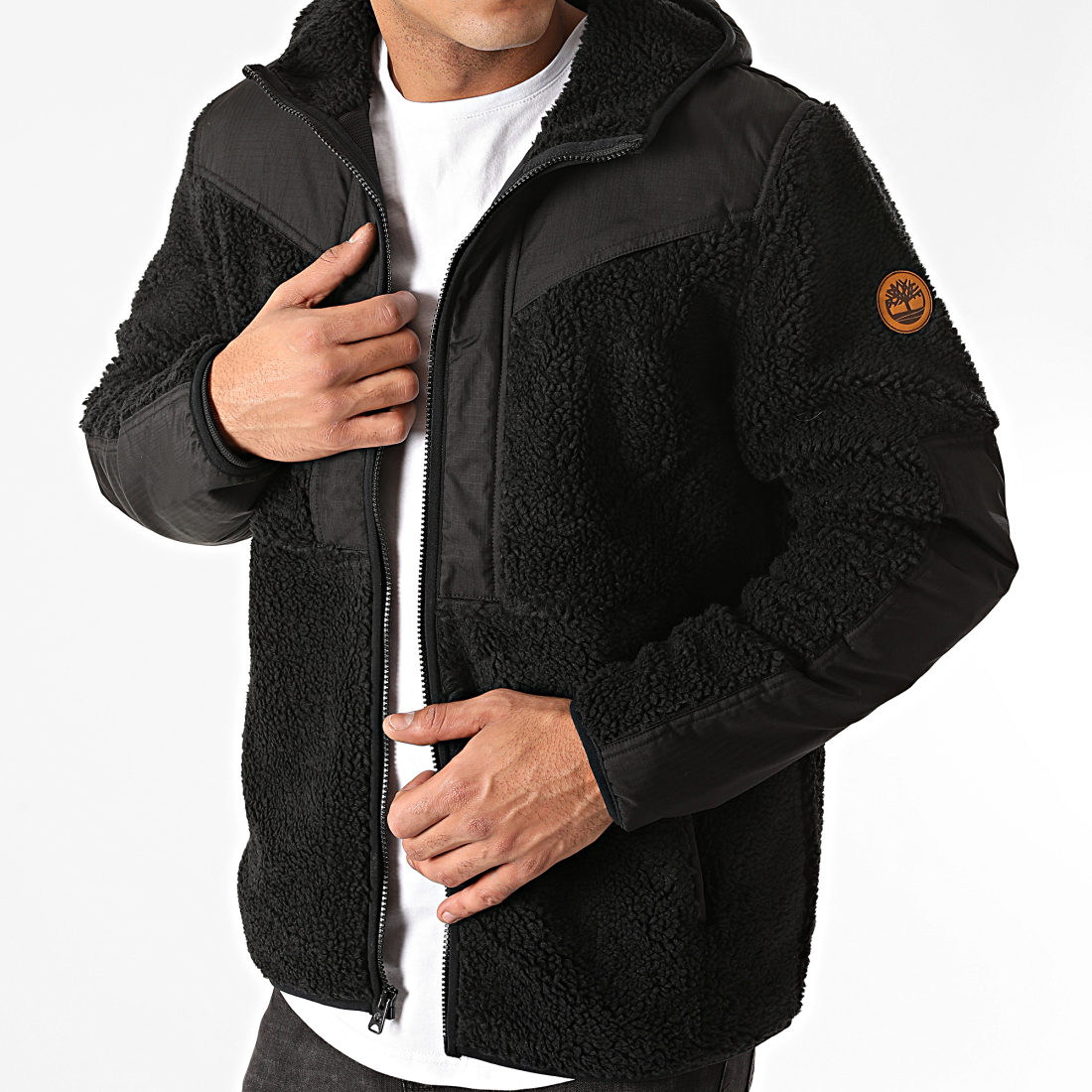 timberland cuir noir
