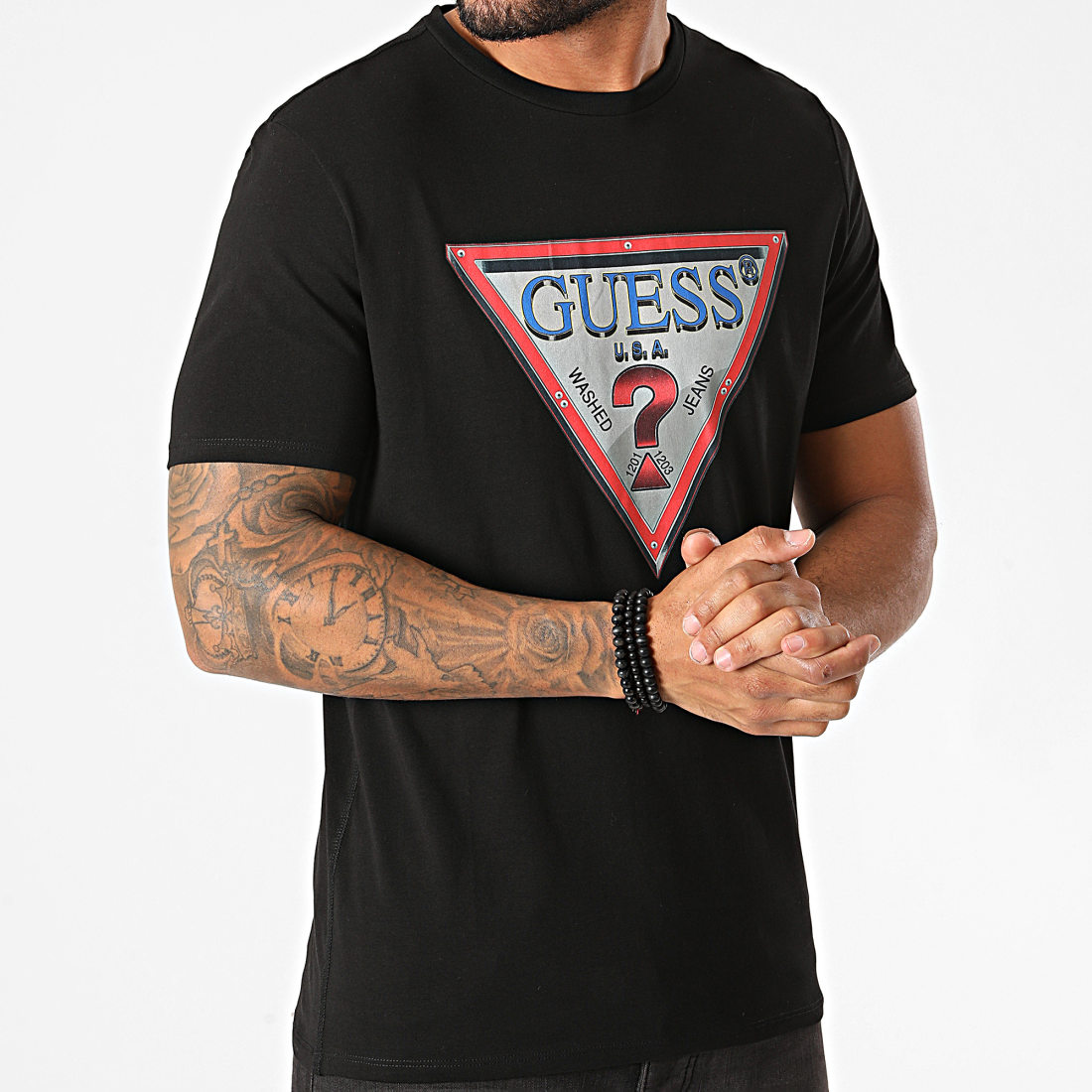 Guess - Tee Shirt M0BI58-J1300 Noir 