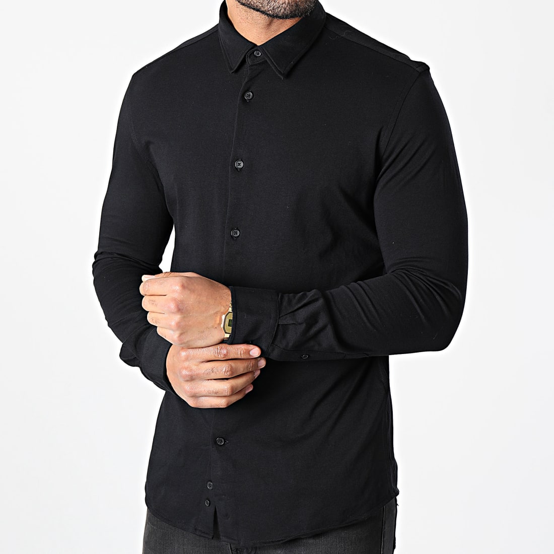 Chemise hot sale noir celio