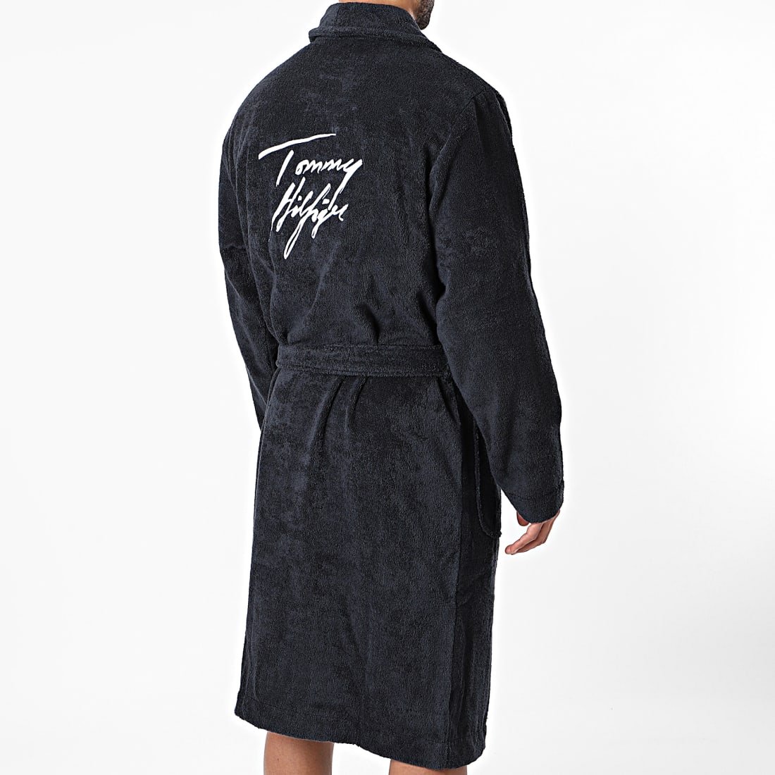 Tommy Hilfiger - Peignoir Towelling 1781 Bleu Marine - LaBoutiqueOfficielle.com