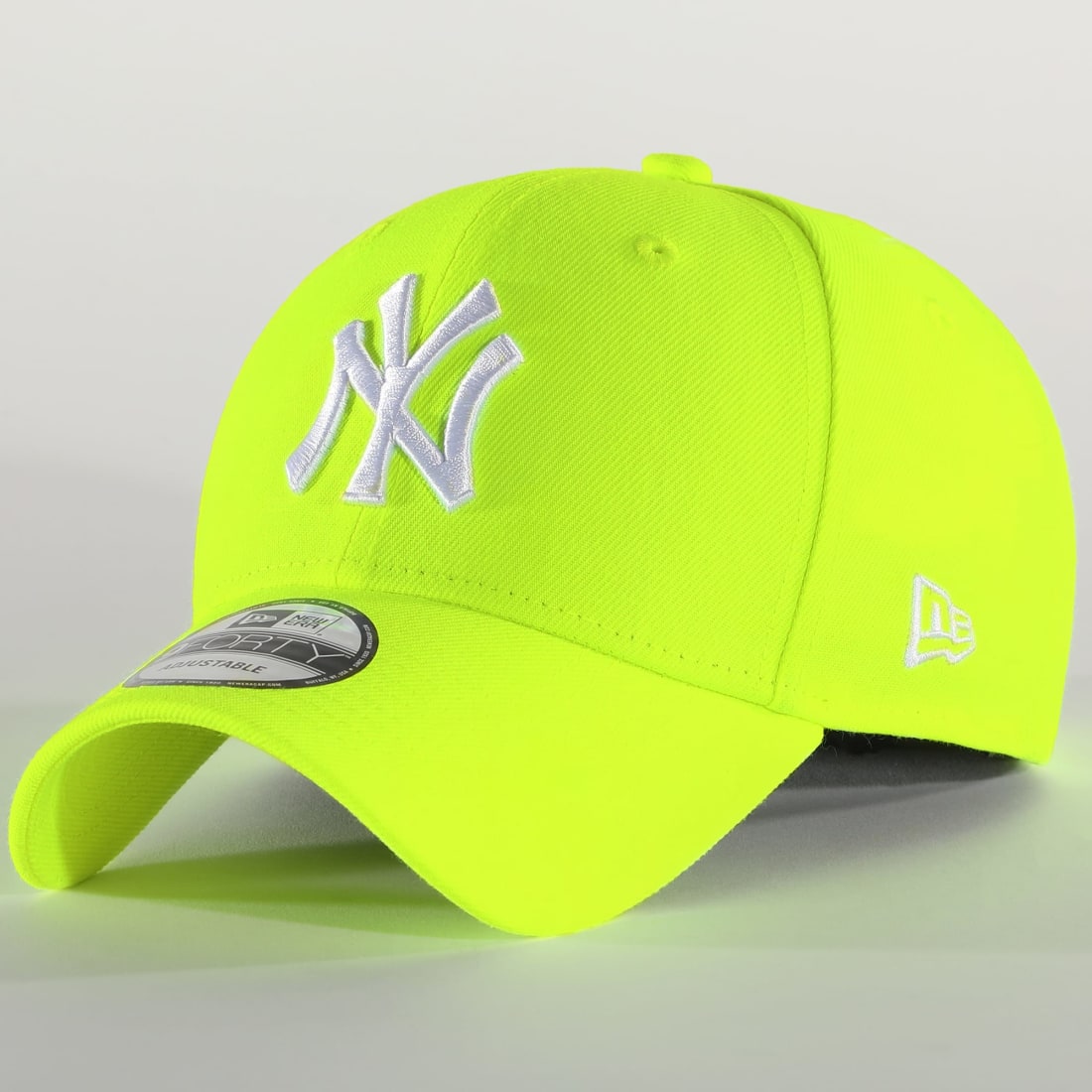 Casquette Trucker Neon Embroidered New York Yankees Jaune Fluo Noir