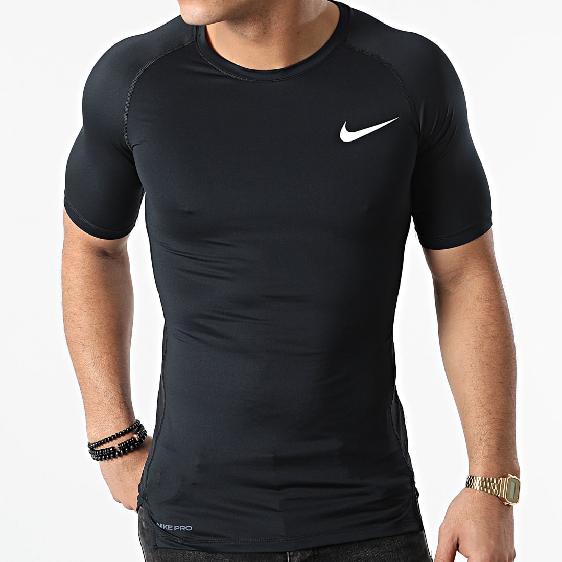 Nike - Tee Shirt De Sport Pro BV5631 Noir - LaBoutiqueOfficielle.com