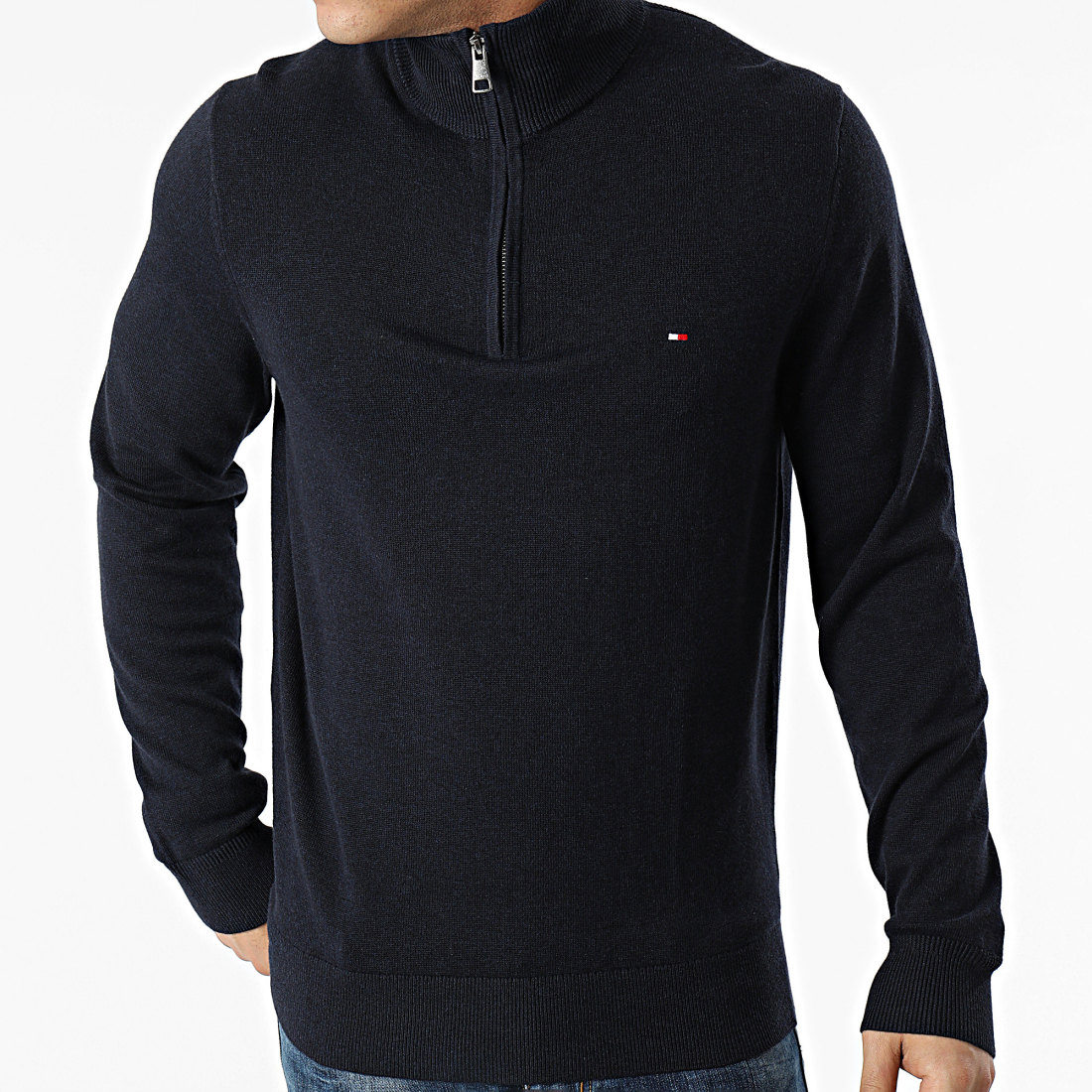pull zippé homme tommy hilfiger