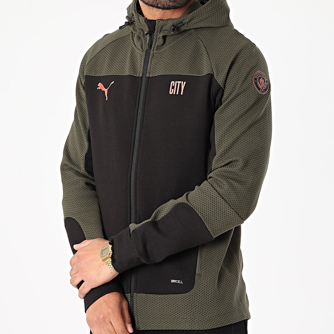 doudoune puma homme verte