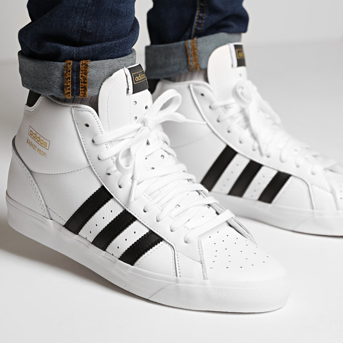 Adidas Originals - Baskets Profi FW3108 Footwear White Core Black Gold Metallic 
