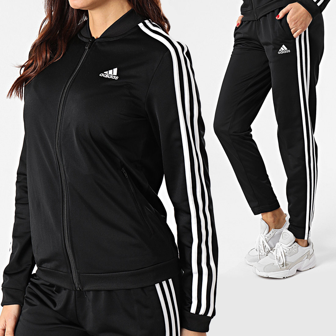 Adidas Fille Vêtements Pantalons & Jeans Pantalons Joggings Survêtement 3-Stripes Team 
