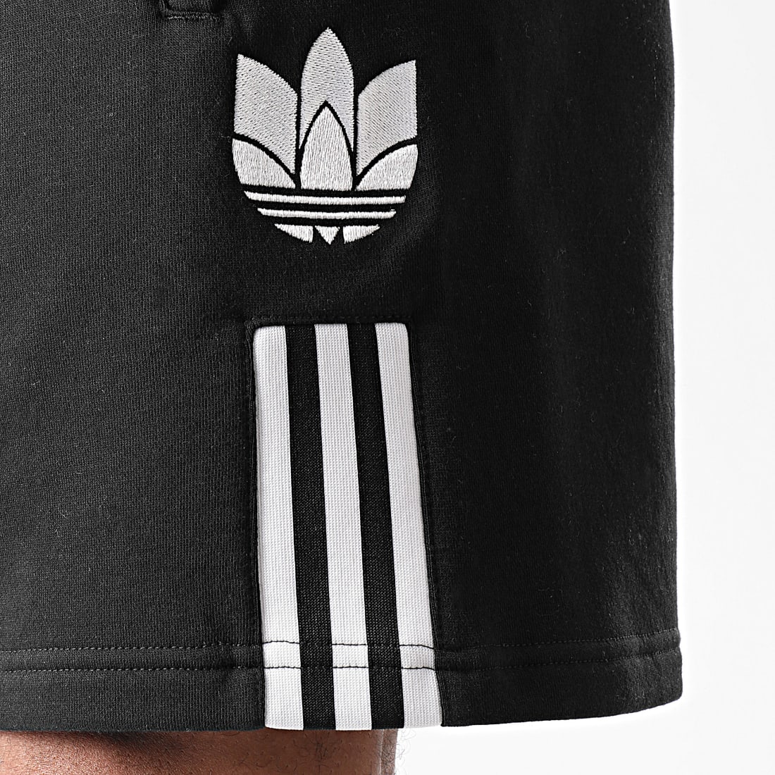 Adidas Originals - Short Jogging A Bandes GN5508 Noir - LaBoutiqueOfficielle.com