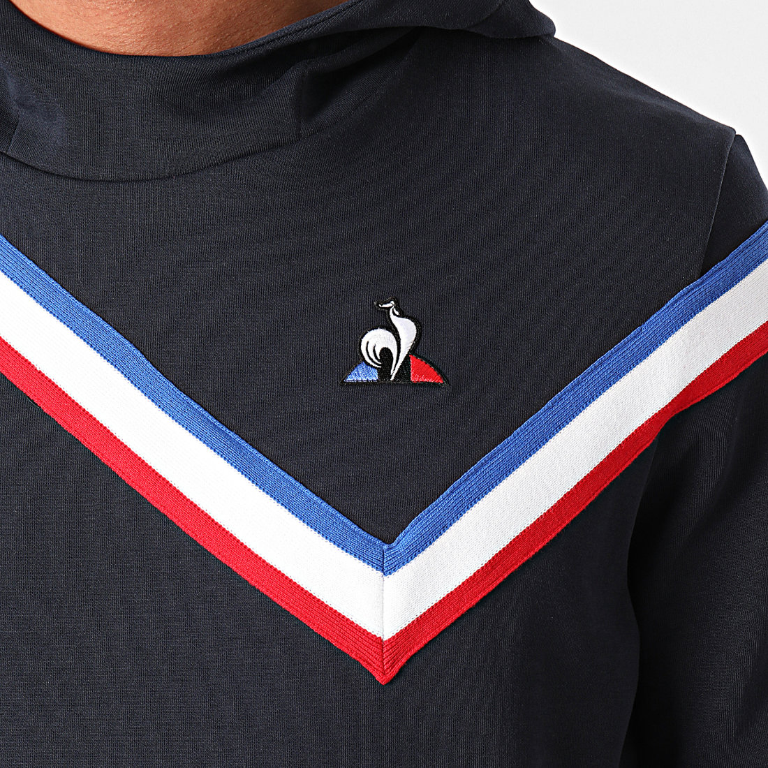 Le Coq Sportif - Sweat Capuche Tricolore N4 1 2110578 Bleu ...