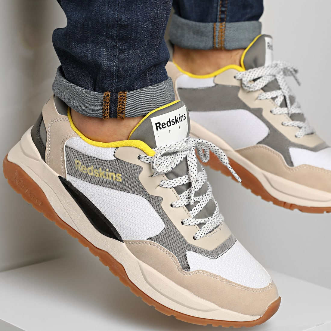 Redskins Baskets Manille ZS631VI Ecru Gris