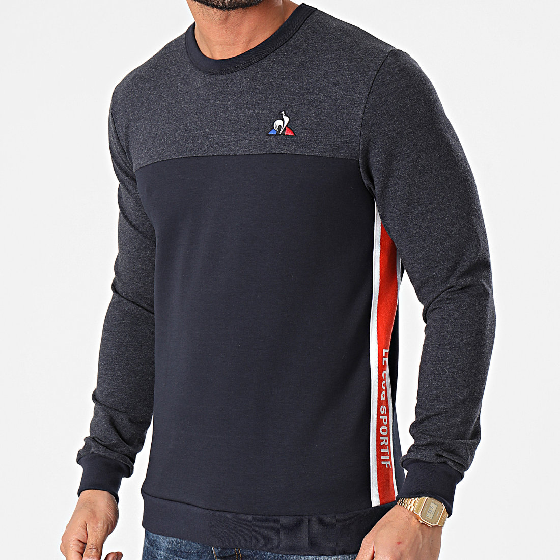 sweat le coq sportif femme deepblue