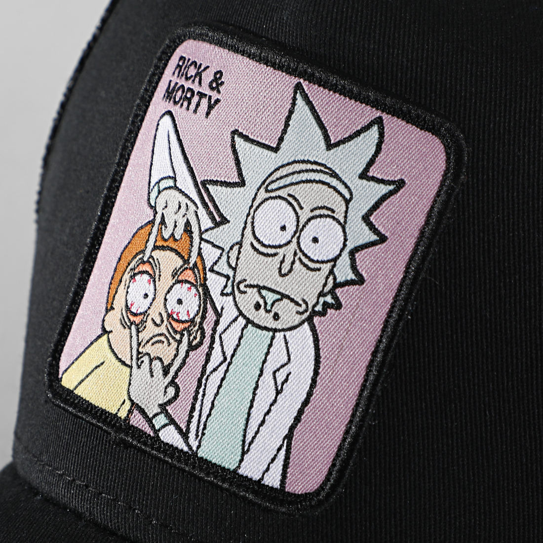 Capslab Casquette Trucker Rick And Morty Noir