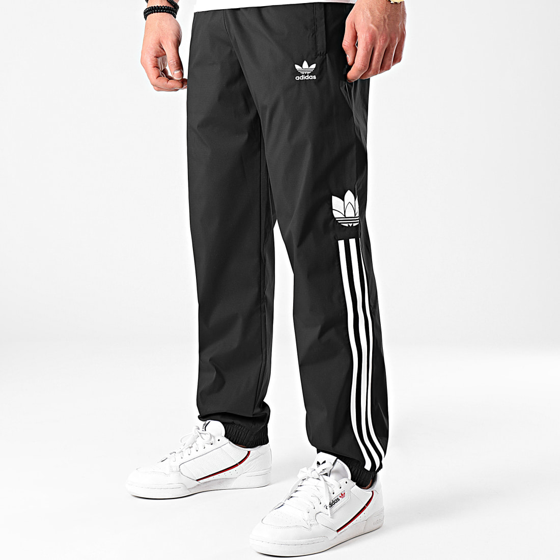 adidas Adicolor 3D Trefoil 3-Stripes Track Pants - Black | adidas Singapore