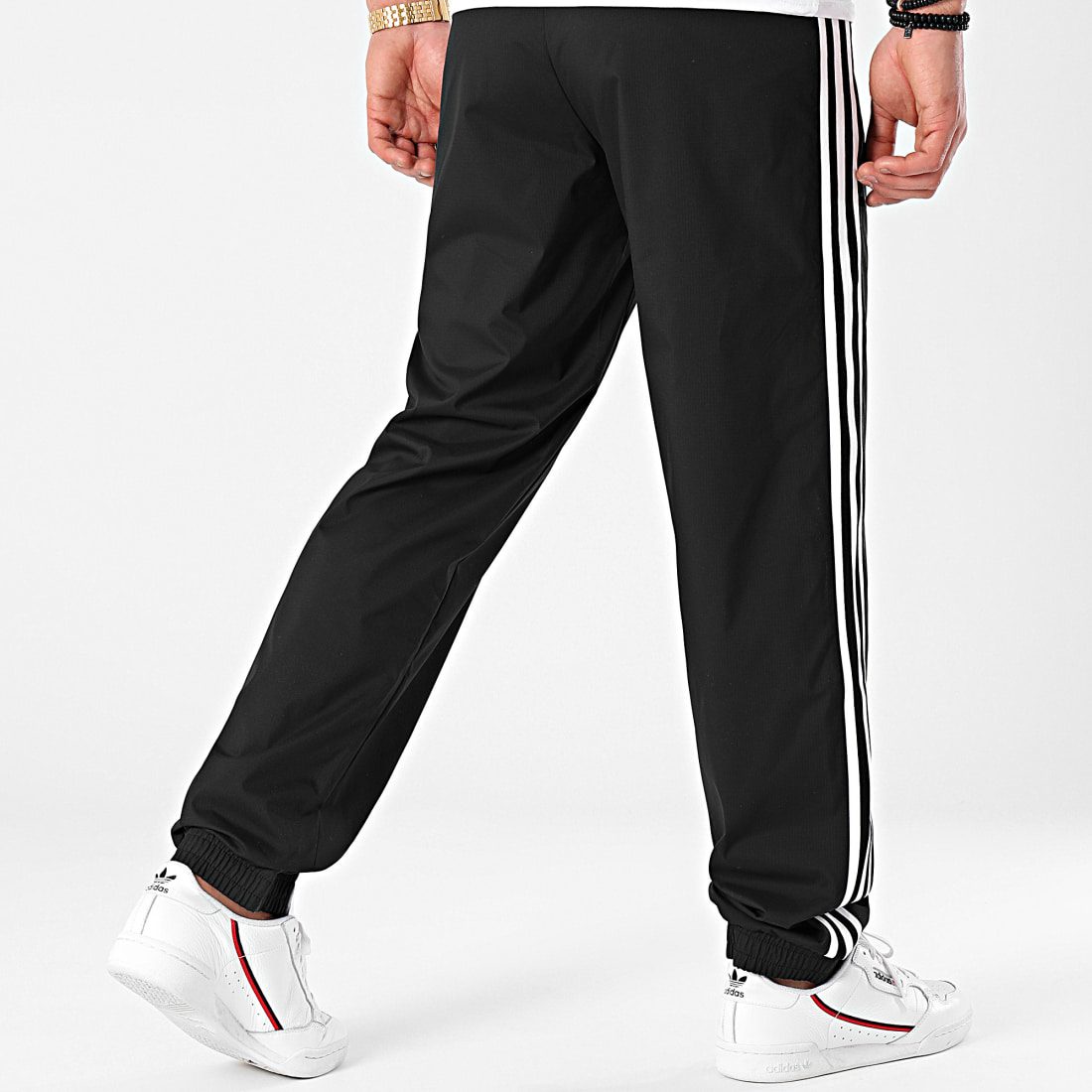 Adidas Originals - Pantalon Jogging A Bandes Trefoil 3 Stripes GN3543 Noir  - LaBoutiqueOfficielle.com