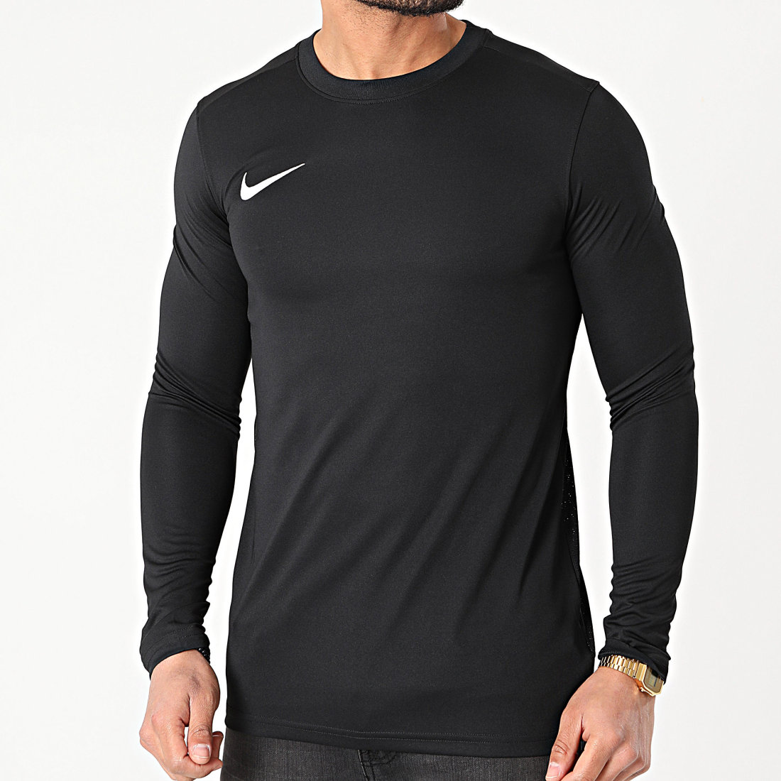 Nike - Tee Shirt De Sport Manches Longues Dry Park Noir ...
