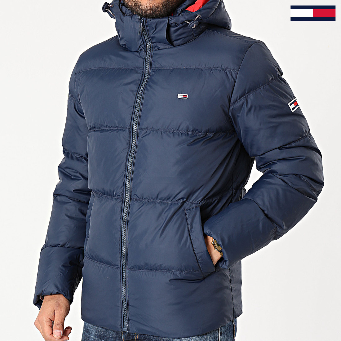 Doudoune capuche essential down 8762 noir