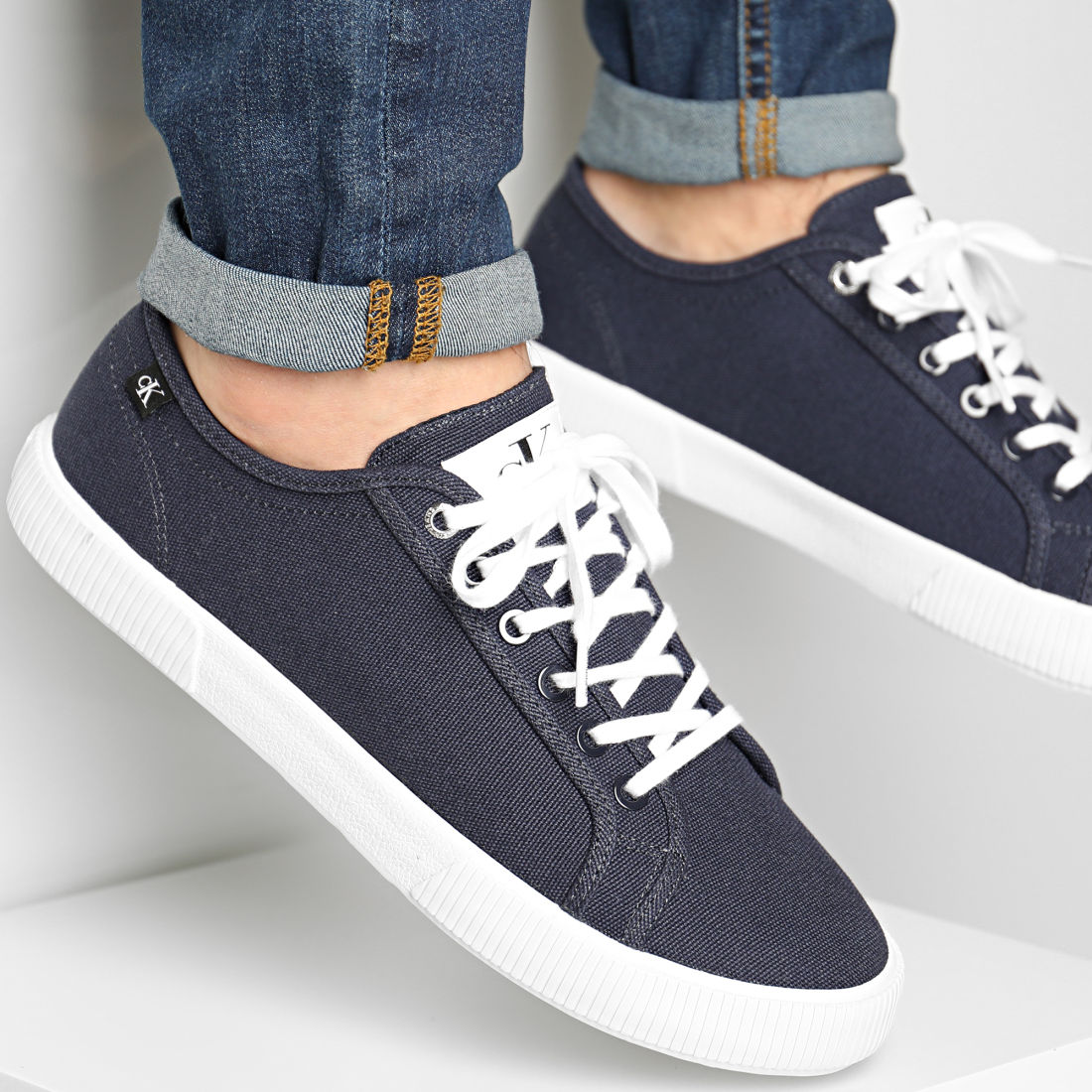 calvin klein vulcanized lace up