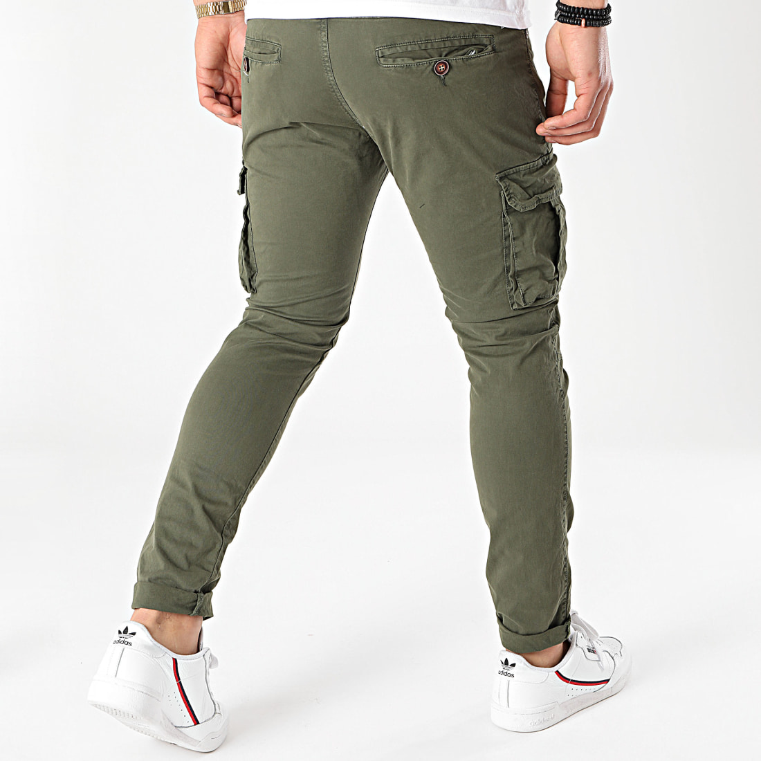 jean cargo vert kaki