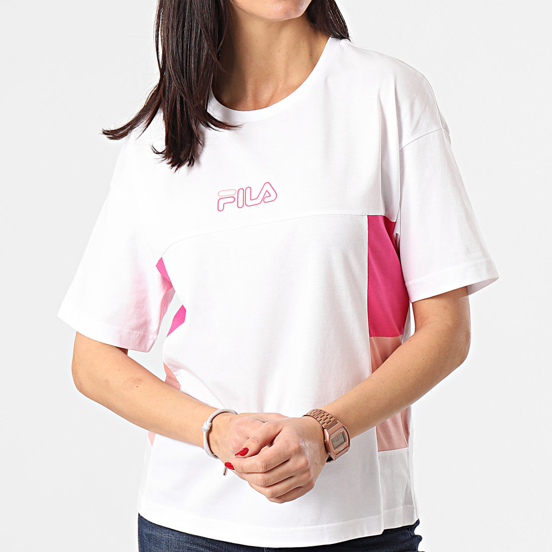 ErsA z Group l t shirt fila rose