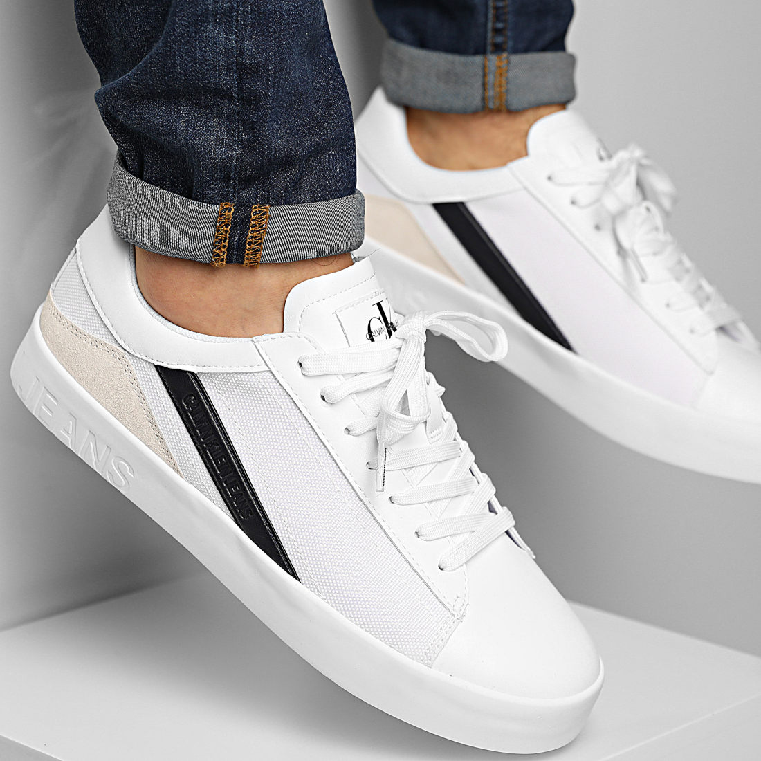 calvin klein vulcanized lace up