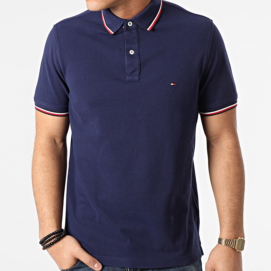 Polo tommy online hilfiger bleu marine