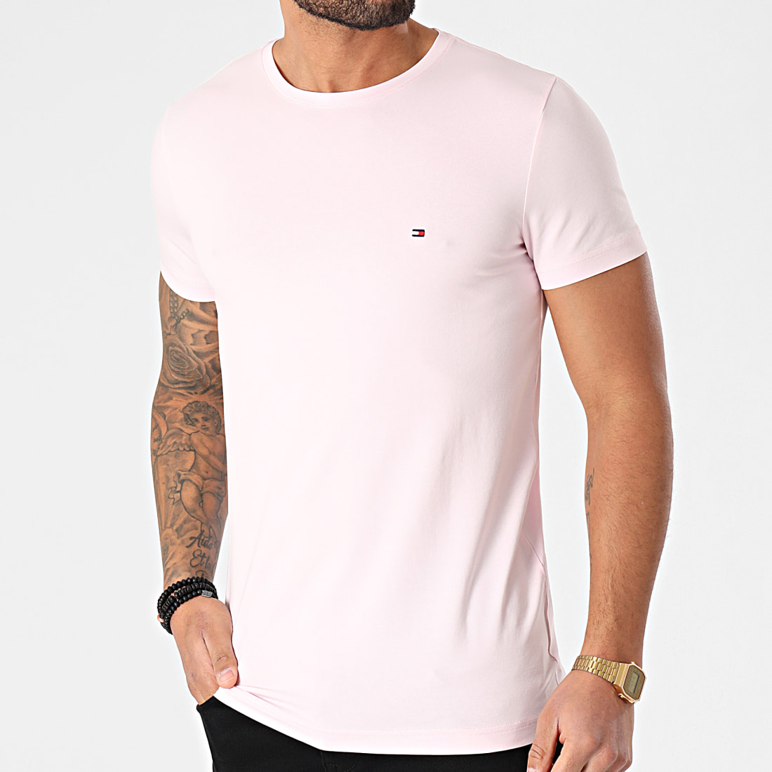 Tommy Hilfiger Tee Shirt Stretch 0800 Rose