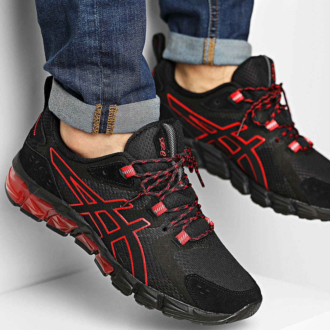 Asics Baskets Gel Quantum 180 1201A063 Black Classic Red
