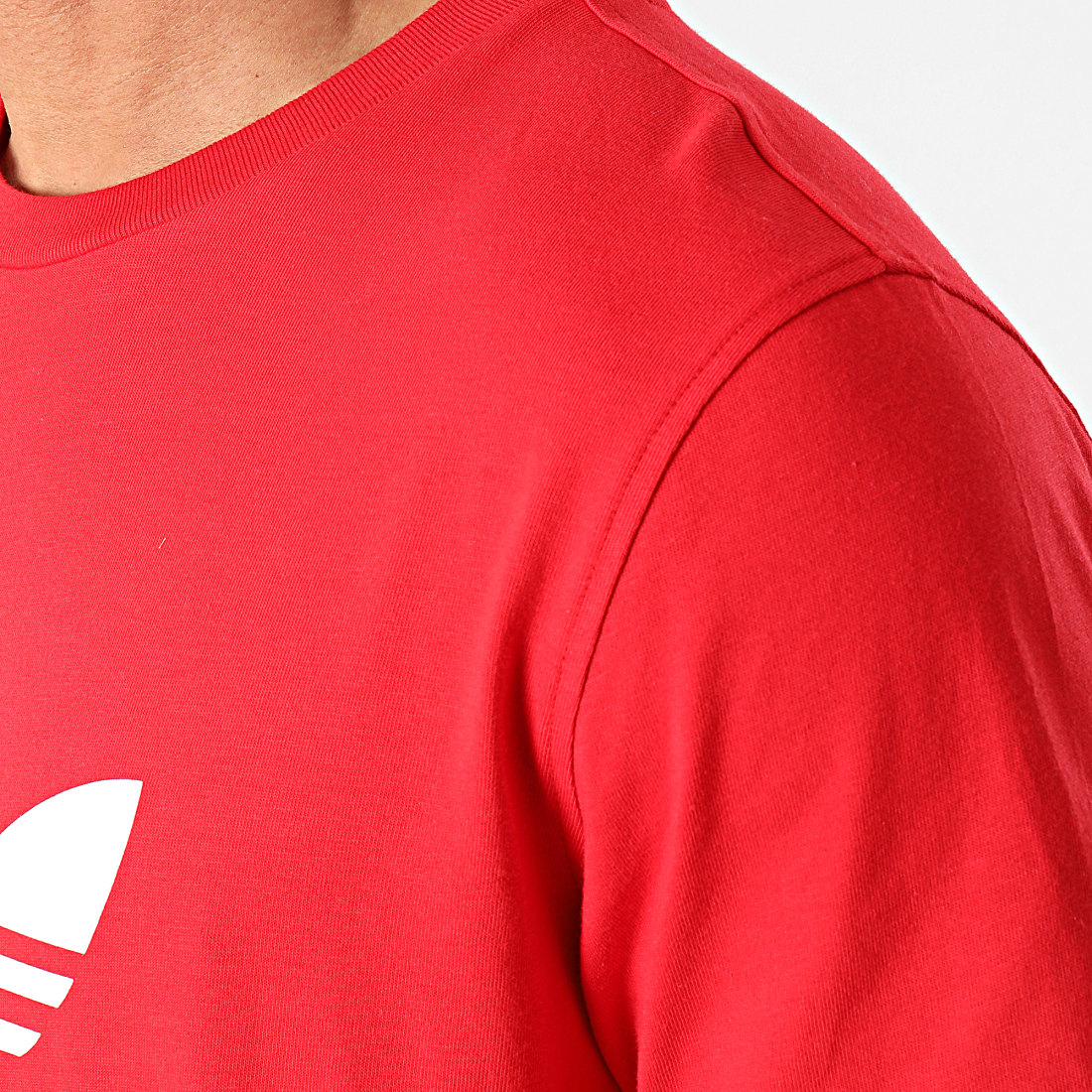 Adidas Originals - Tee Shirt Trefoil GN3468 Rouge - LaBoutiqueOfficielle.com