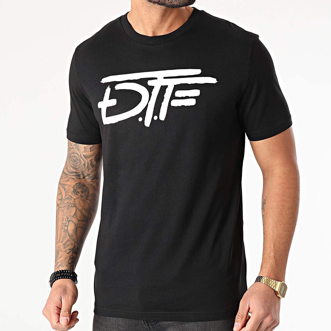 DTF - Tee Shirt Logo Noir - LaBoutiqueOfficielle.com