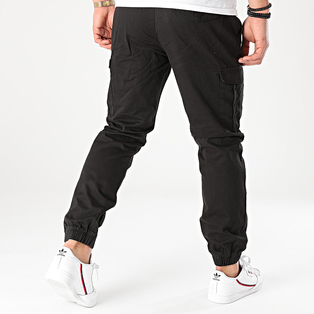 Brave Soul Jogger Pant Fine Cargo Noir