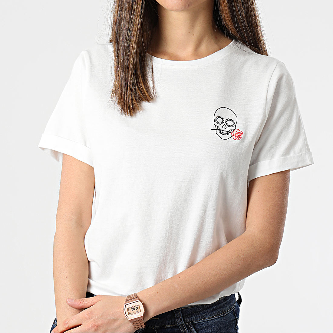 Deeluxe Tee Shirt Femme Blanc LaBoutiqueOfficielle