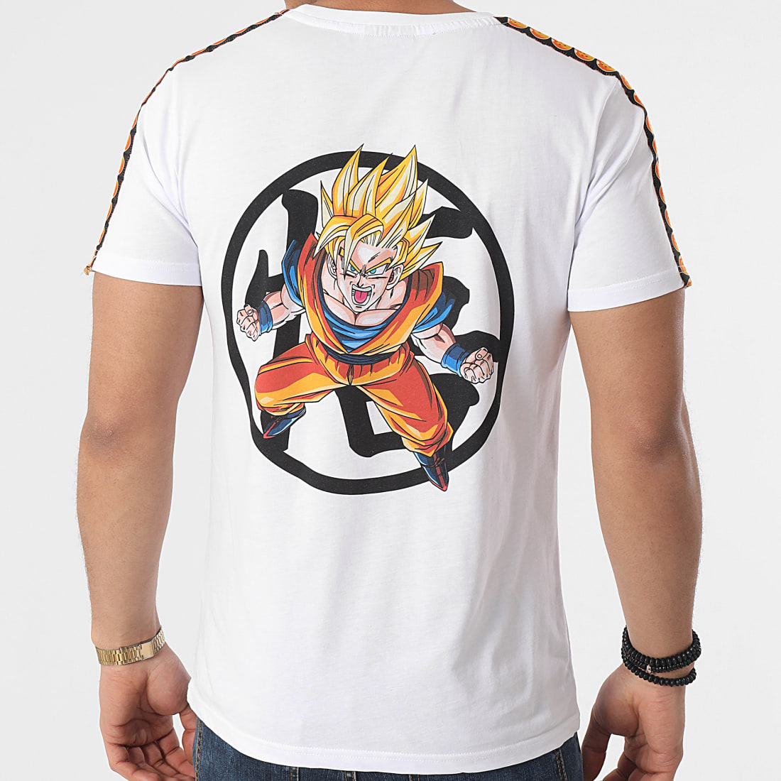 Dragon Ball Z Tee Shirt A Bandes Goku 2021 Blanc