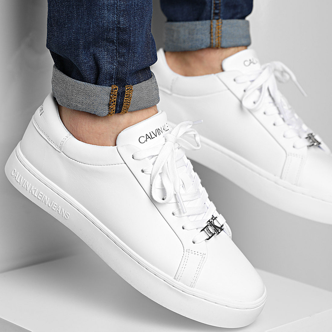 calvin klein chunky cupsole lace up