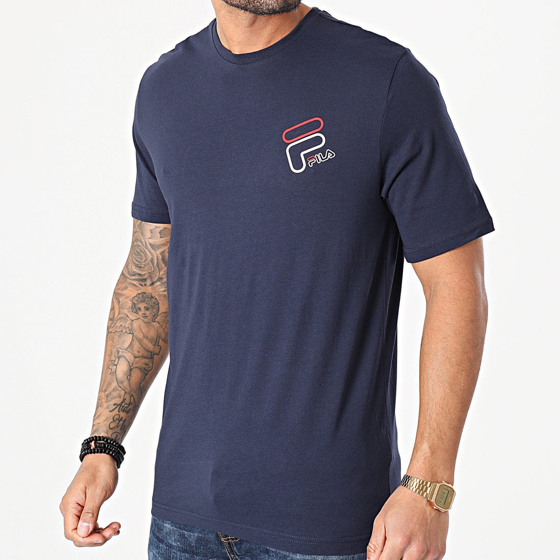 T shirt sales fila bleu marine